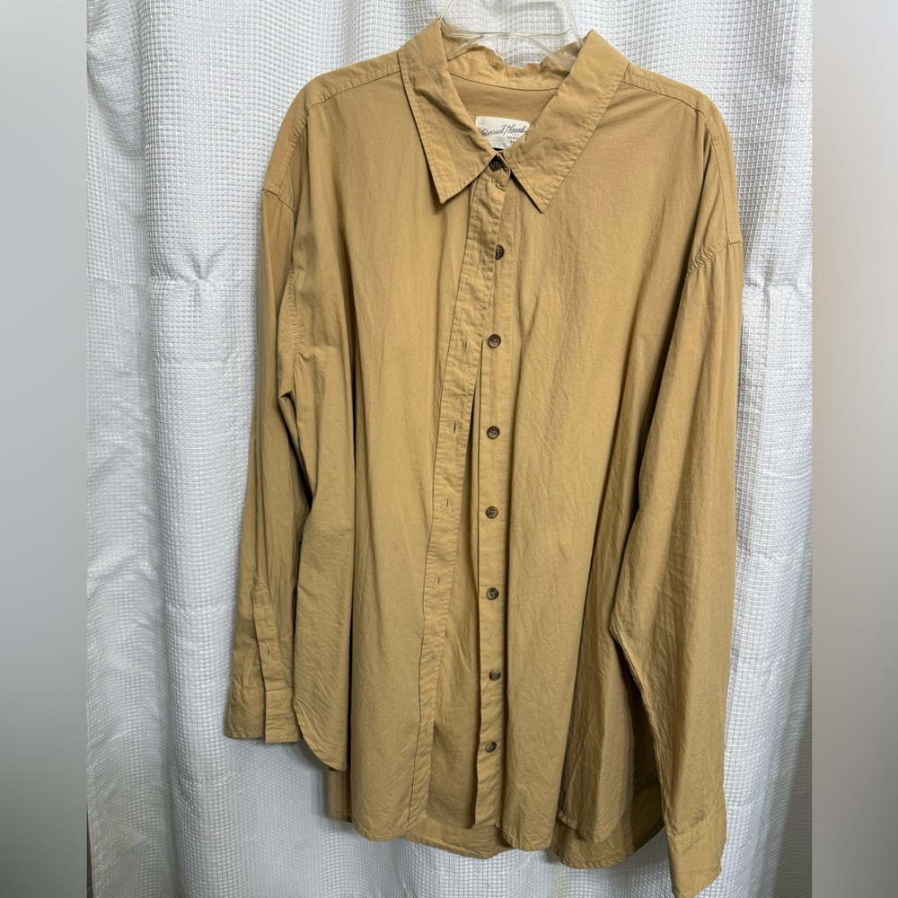Cotton button down top
